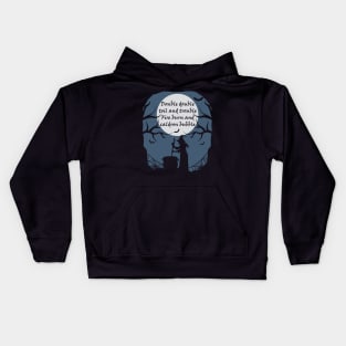 Witch Cauldron with Shakespeare Macbeth Lyric Kids Hoodie